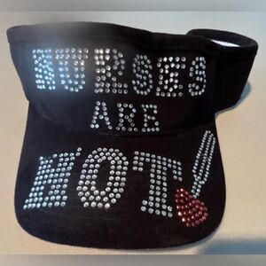 Lyn Dorf | ladies Nurse adjustable embellished sunvisor.